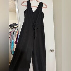 MSK Sleeveless Wide Legged Black Jumpsuit